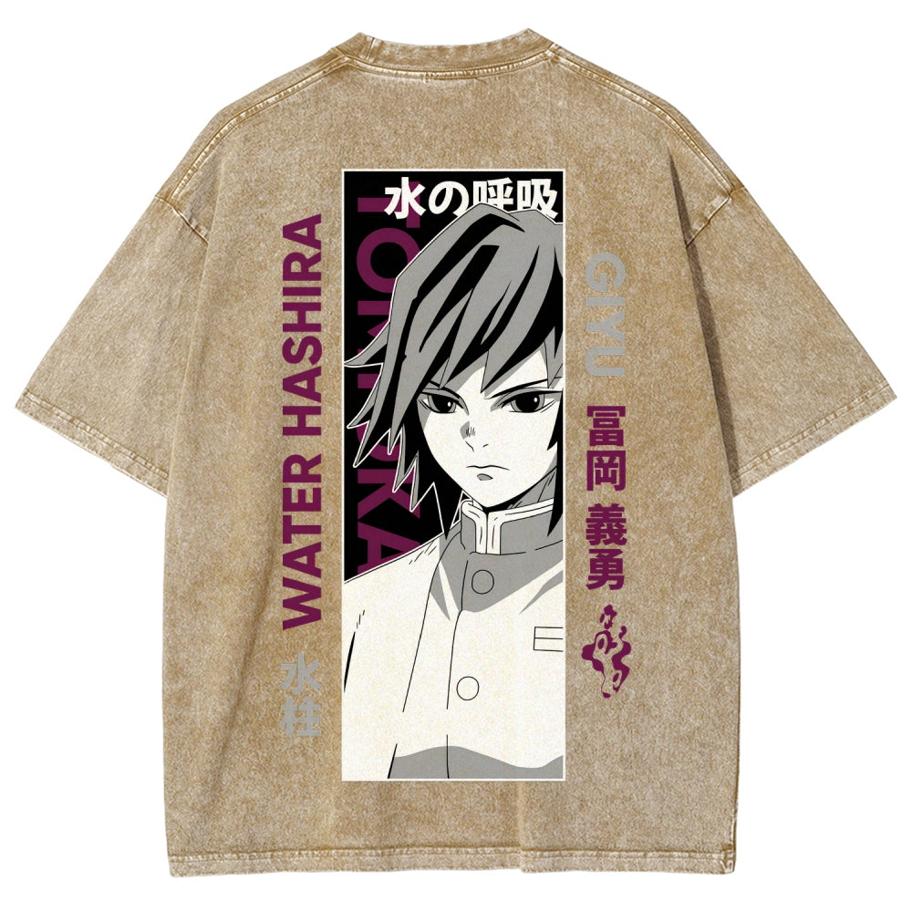 Demon Slayer Unisex Fit Washed T-Shirt 2507024156