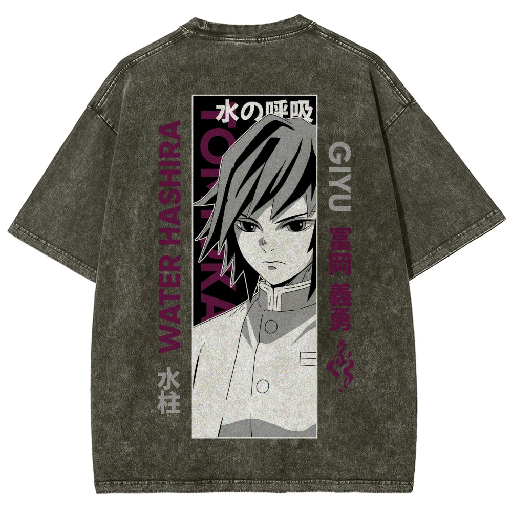 Demon Slayer Unisex Fit Washed T-Shirt 2507024156