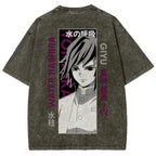 Demon Slayer Unisex Fit Washed T-Shirt 2507024156