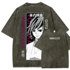 Demon Slayer Unisex Fit Washed T-Shirt 2507024156