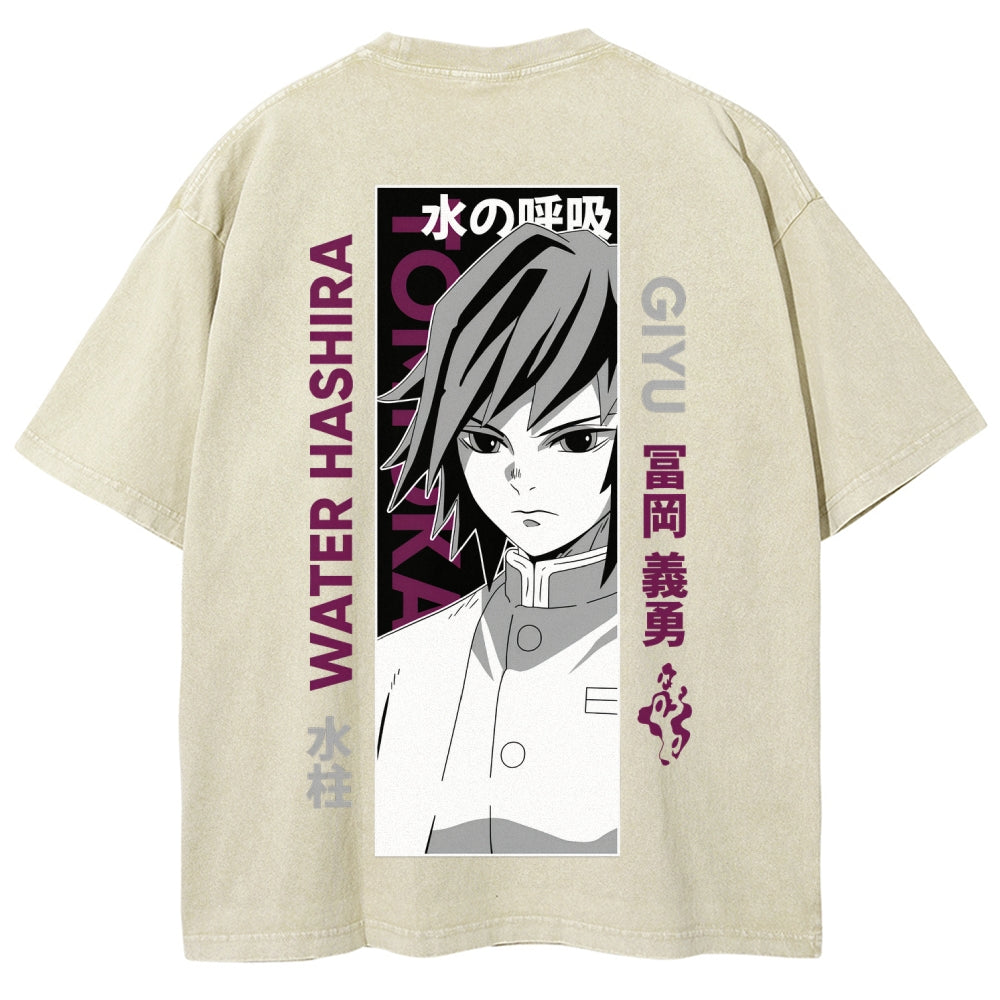 Demon Slayer Unisex Fit Washed T-Shirt 2507024156