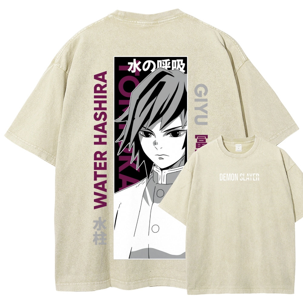 Demon Slayer Unisex Fit Washed T-Shirt 2507024156