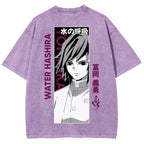 Demon Slayer Unisex Fit Washed T-Shirt 2507024156