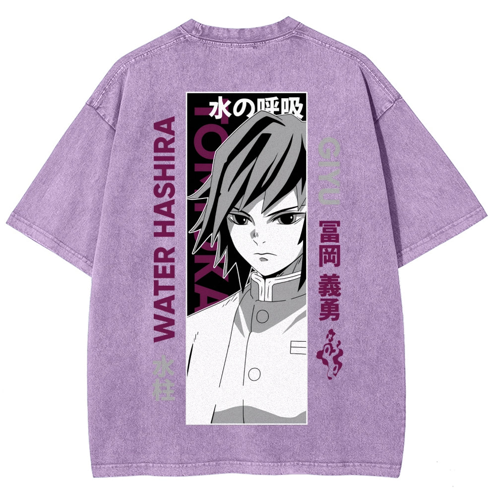 Demon Slayer Unisex Fit Washed T-Shirt 2507024156