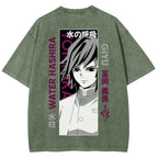 Demon Slayer Unisex Fit Washed T-Shirt 2507024156