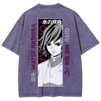 Demon Slayer Unisex Fit Washed T-Shirt 2507024156