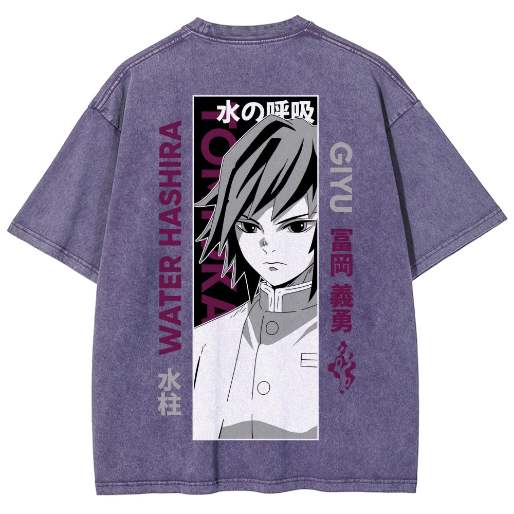Demon Slayer Unisex Fit Washed T-Shirt 2507024156