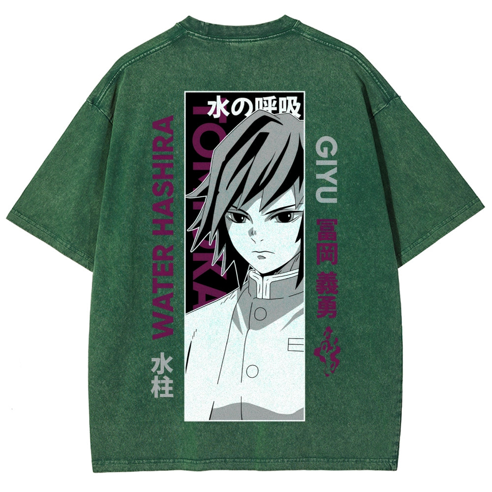 Demon Slayer Unisex Fit Washed T-Shirt 2507024156