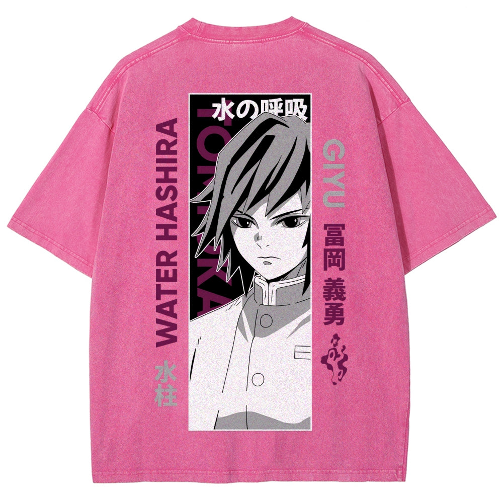 Demon Slayer Unisex Fit Washed T-Shirt 2507024156
