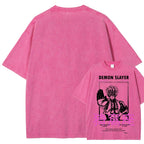 Demon Slayer Unisex Fit Washed T-Shirt 2507024163