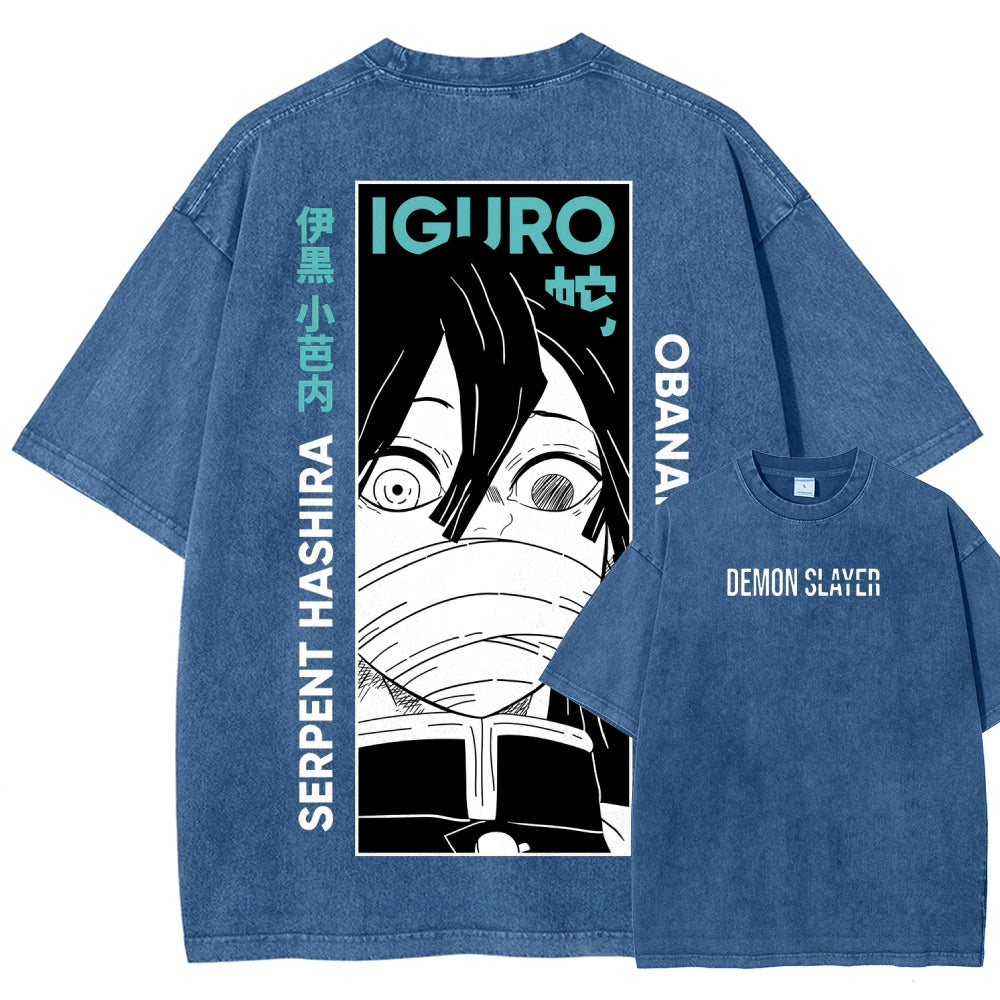 Demon Slayer Unisex Fit Washed T-Shirt 2507024192