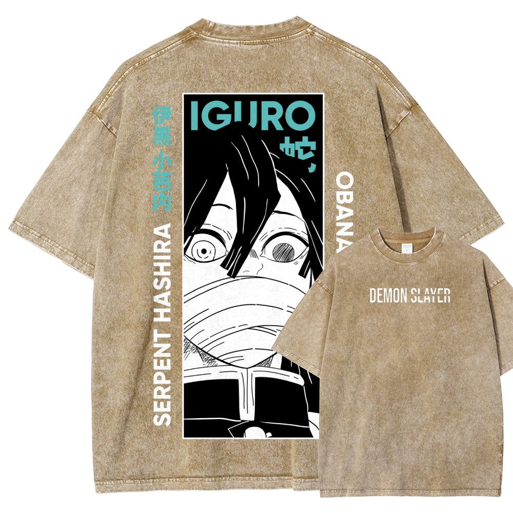 Demon Slayer Unisex Fit Washed T-Shirt 2507024192