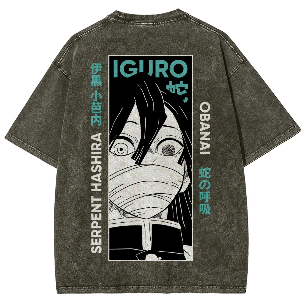 Demon Slayer Unisex Fit Washed T-Shirt 2507024192