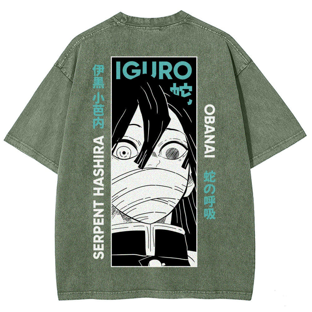 Demon Slayer Unisex Fit Washed T-Shirt 2507024192
