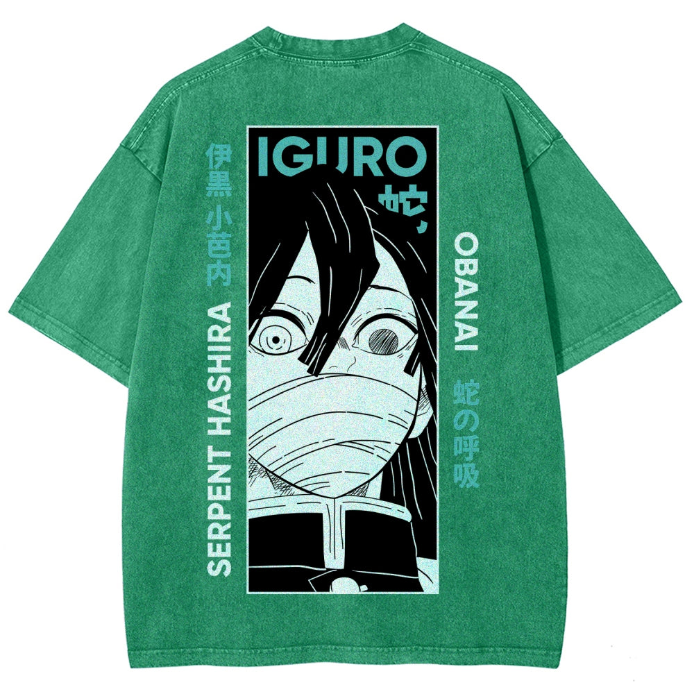 Demon Slayer Unisex Fit Washed T-Shirt 2507024192