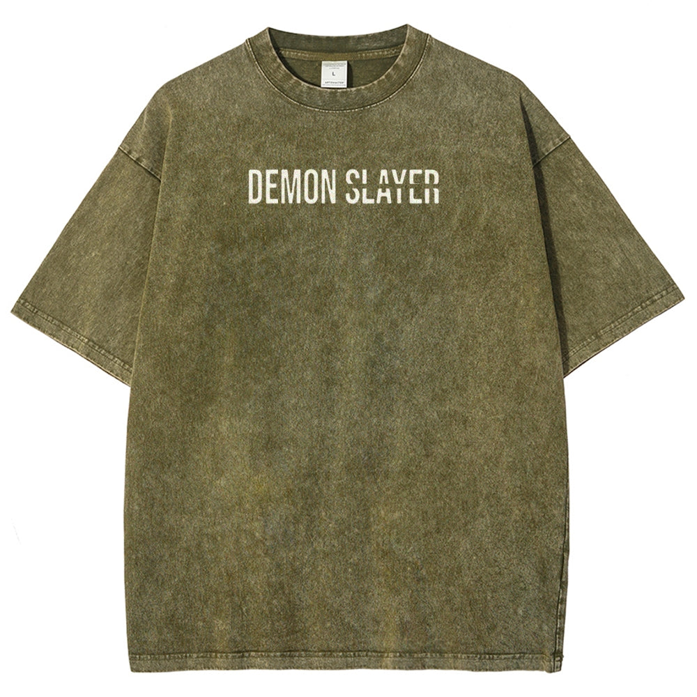 Demon Slayer Unisex Fit Washed T-Shirt 2507024192