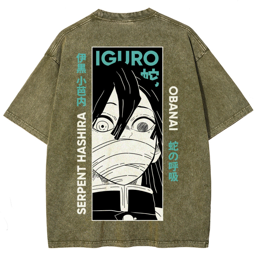 Demon Slayer Unisex Fit Washed T-Shirt 2507024192
