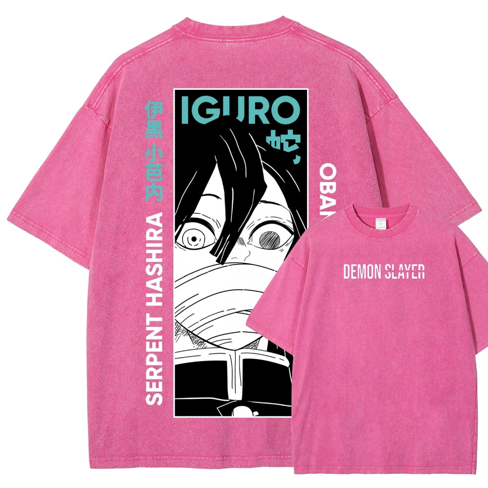 Demon Slayer Unisex Fit Washed T-Shirt 2507024192