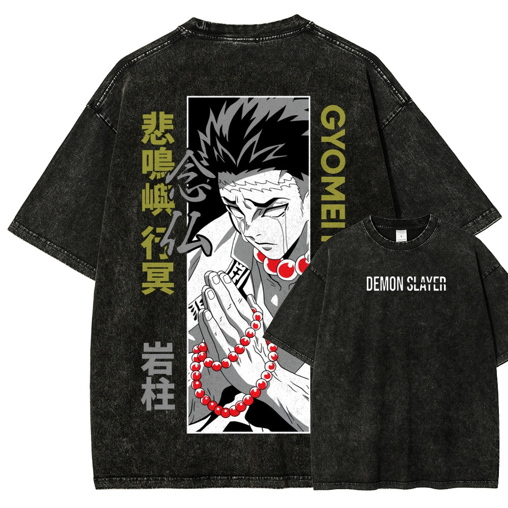 Demon Slayer Unisex Fit Washed T-Shirt 2507024195