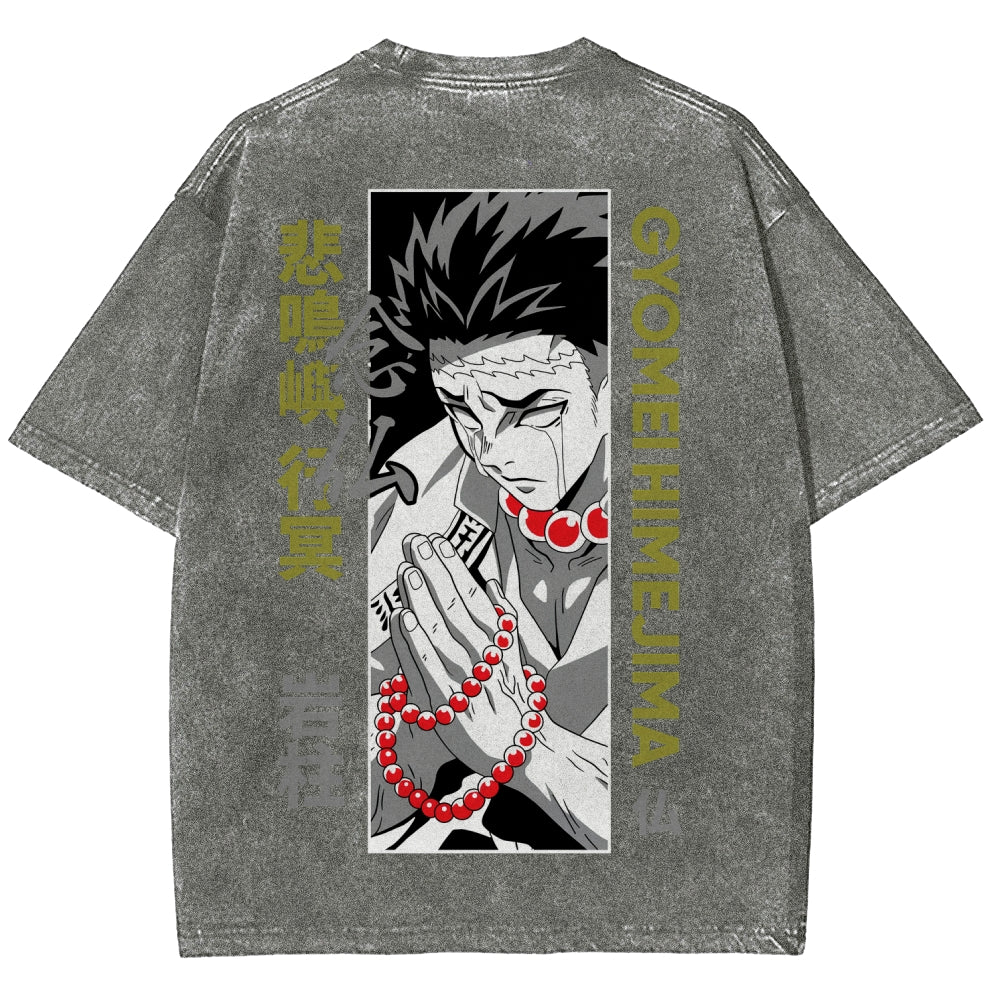 Demon Slayer Unisex Fit Washed T-Shirt 2507024195