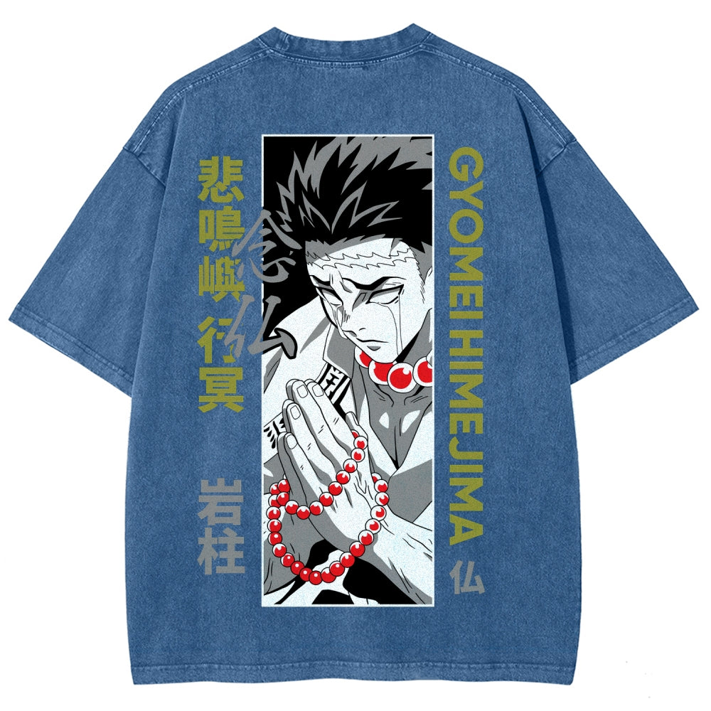 Demon Slayer Unisex Fit Washed T-Shirt 2507024195