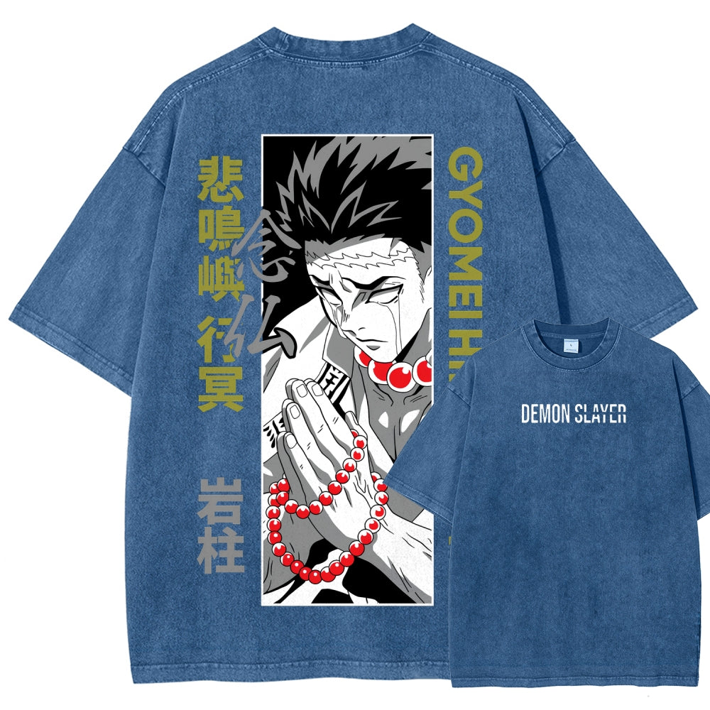 Demon Slayer Unisex Fit Washed T-Shirt 2507024195