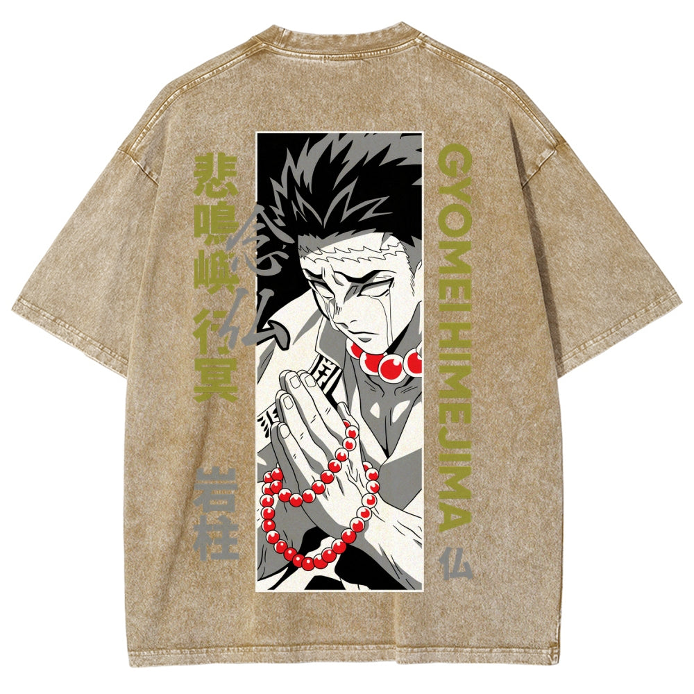 Demon Slayer Unisex Fit Washed T-Shirt 2507024195