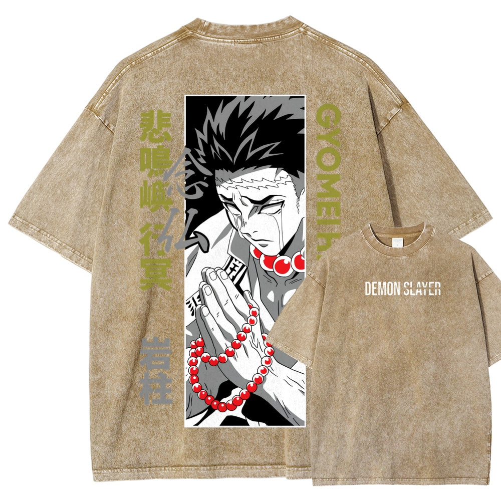 Demon Slayer Unisex Fit Washed T-Shirt 2507024195