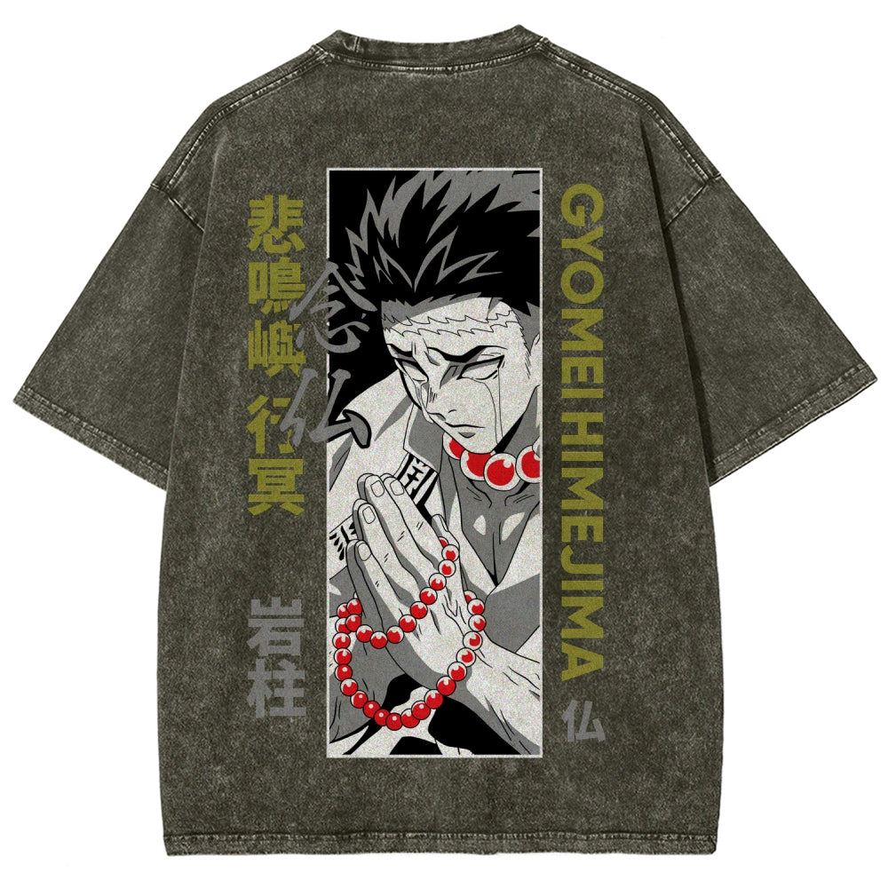 Demon Slayer Unisex Fit Washed T-Shirt 2507024195