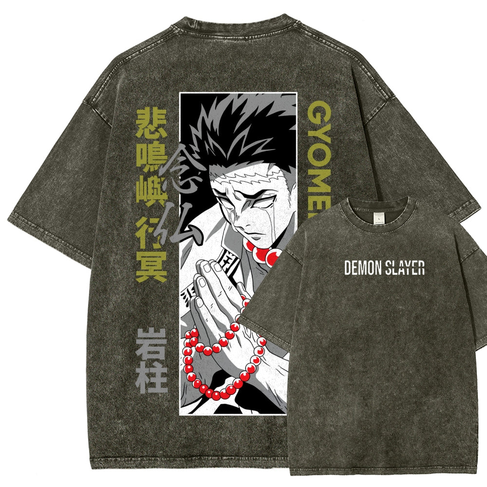 Demon Slayer Unisex Fit Washed T-Shirt 2507024195