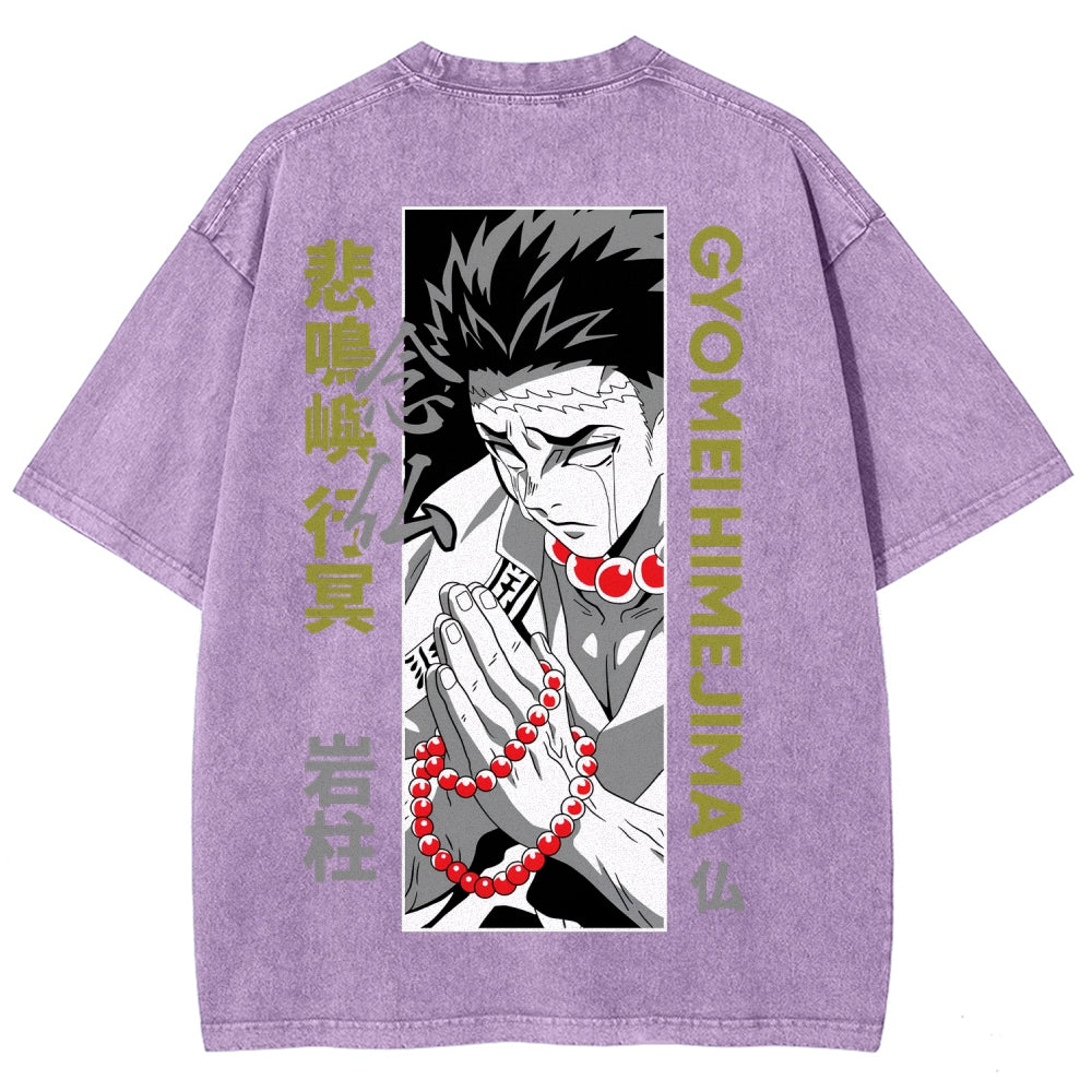 Demon Slayer Unisex Fit Washed T-Shirt 2507024195