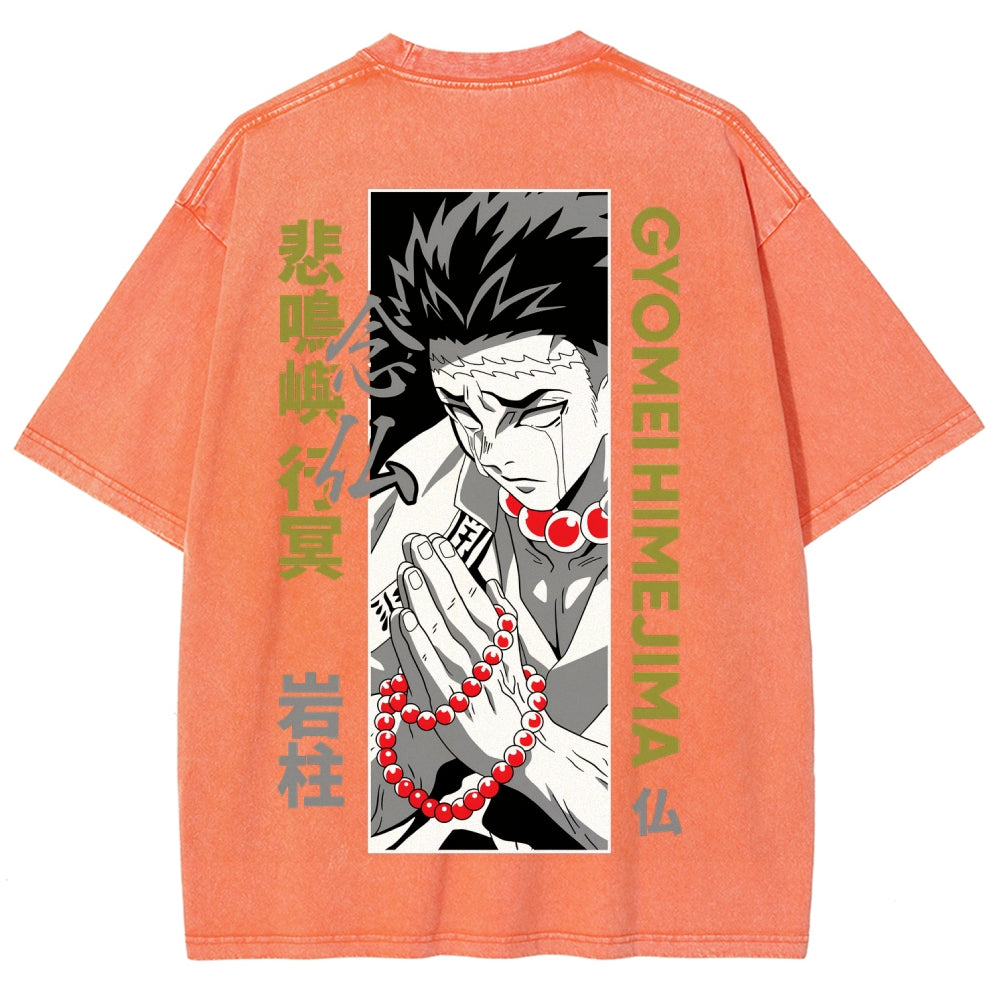 Demon Slayer Unisex Fit Washed T-Shirt 2507024195