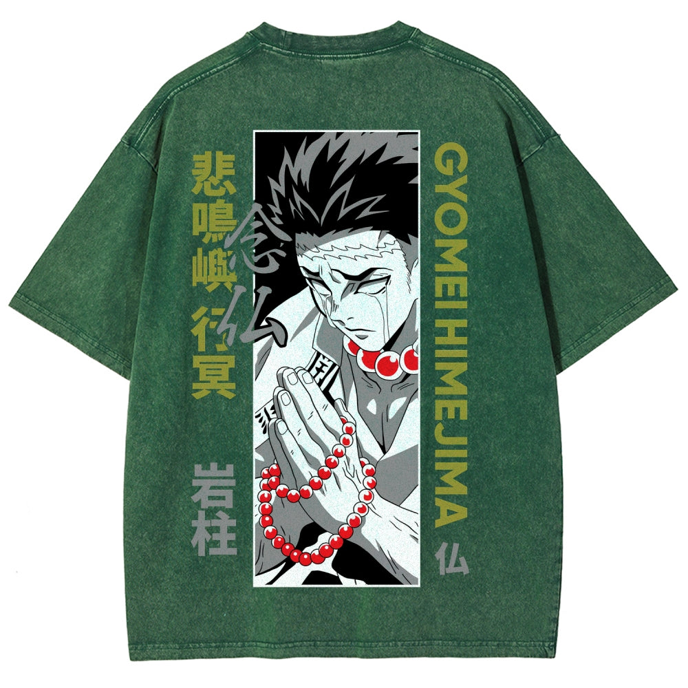 Demon Slayer Unisex Fit Washed T-Shirt 2507024195