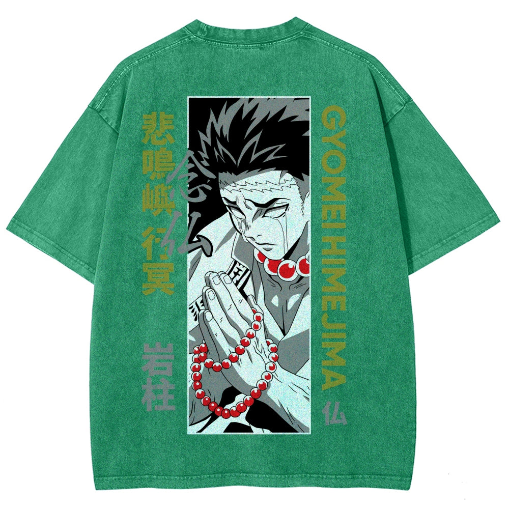 Demon Slayer Unisex Fit Washed T-Shirt 2507024195