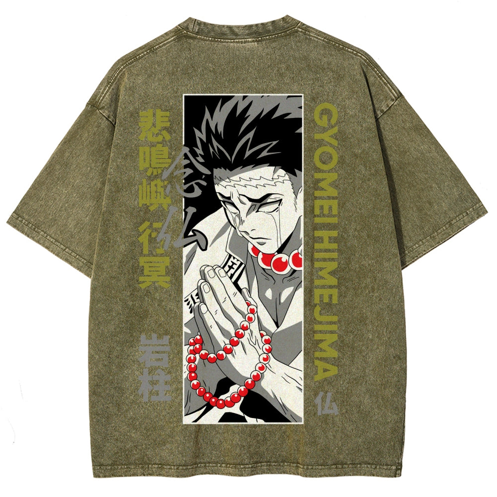 Demon Slayer Unisex Fit Washed T-Shirt 2507024195
