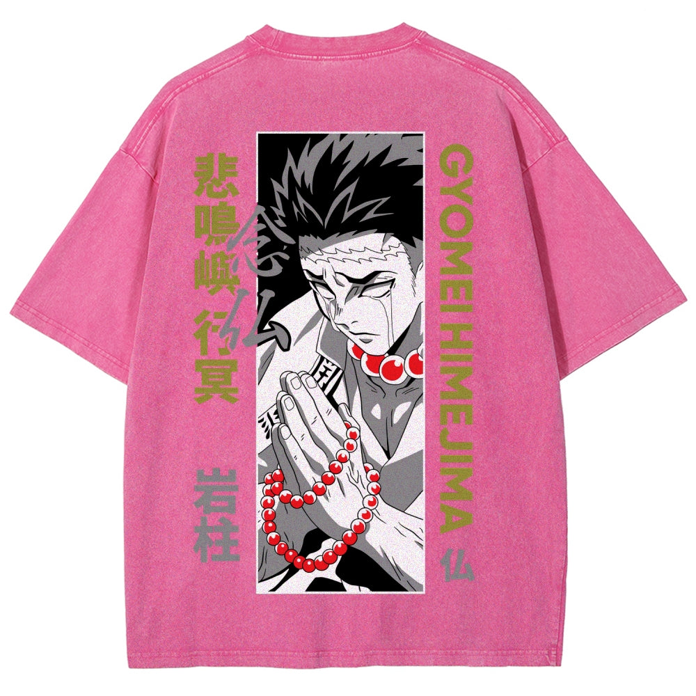 Demon Slayer Unisex Fit Washed T-Shirt 2507024195