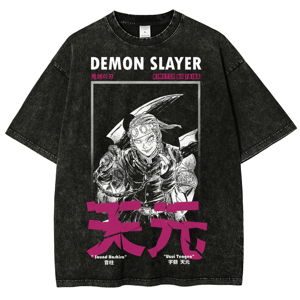 Demon Slayer Unisex Fit Washed T-Shirt 2507024201