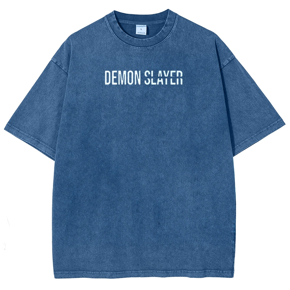 Demon Slayer Demon Slayer Unisex Fit Washed T-Shirt 2507024210