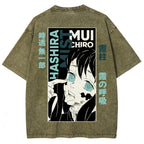 Demon Slayer Demon Slayer Unisex Fit Washed T-Shirt 2507024210
