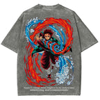 Demon Slayer Unisex Fit Washed T-Shirt 2507028450