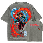 Demon Slayer Unisex Fit Washed T-Shirt 2507028450