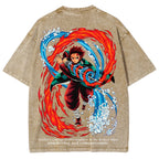 Demon Slayer Unisex Fit Washed T-Shirt 2507028450