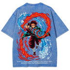 Demon Slayer Unisex Fit Washed T-Shirt 2507028450