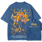 Demon Slayer Unisex Fit Washed T-Shirt 2507028455