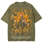 Demon Slayer Unisex Fit Washed T-Shirt 2507028455