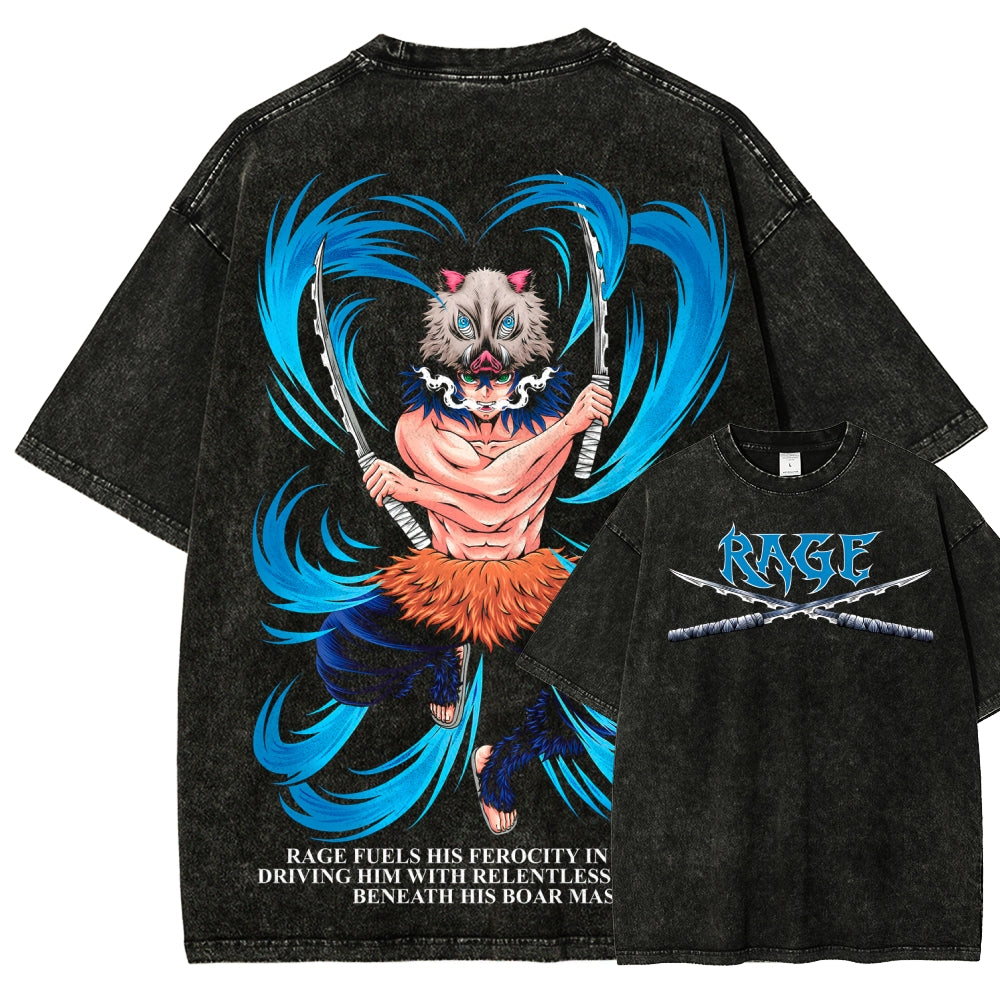 Demon Slayer Unisex Fit Washed T-Shirt 2507028459
