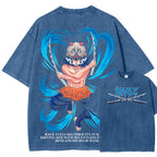 Demon Slayer Unisex Fit Washed T-Shirt 2507028459