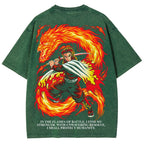 Demon Slayer Unisex Fit Washed T-Shirt 2507028461