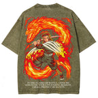 Demon Slayer Unisex Fit Washed T-Shirt 2507028461