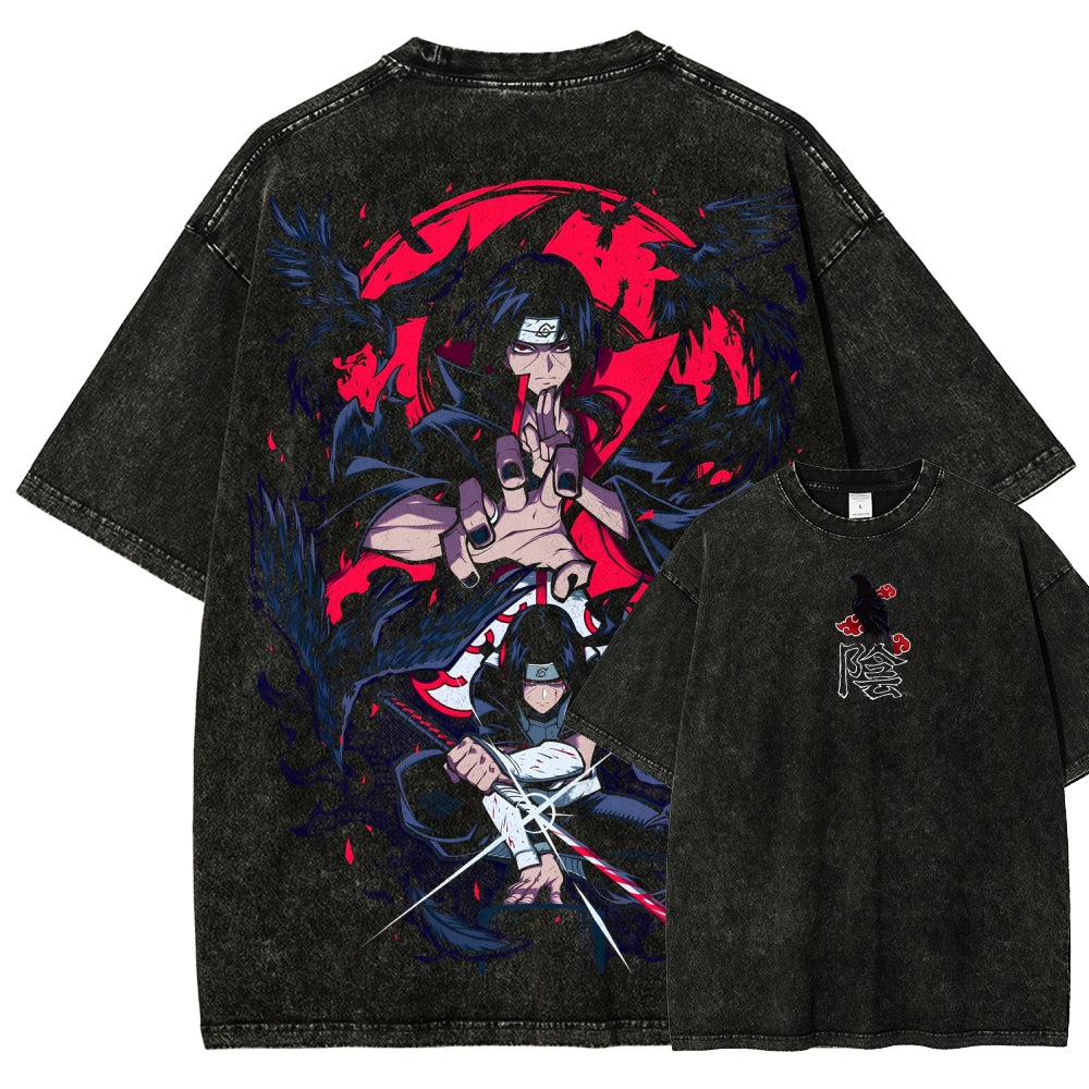 Naruto Unisex Fit Washed T-Shirt 2507030042